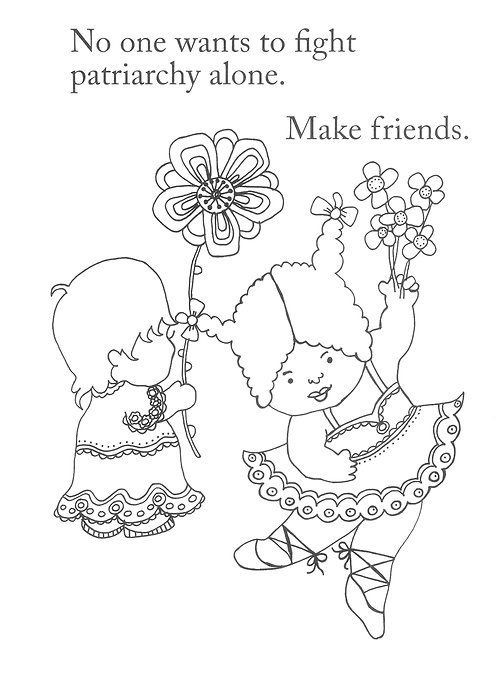 Girls Are Not Chicks Coloring Book
 Feminist Coloring Pages