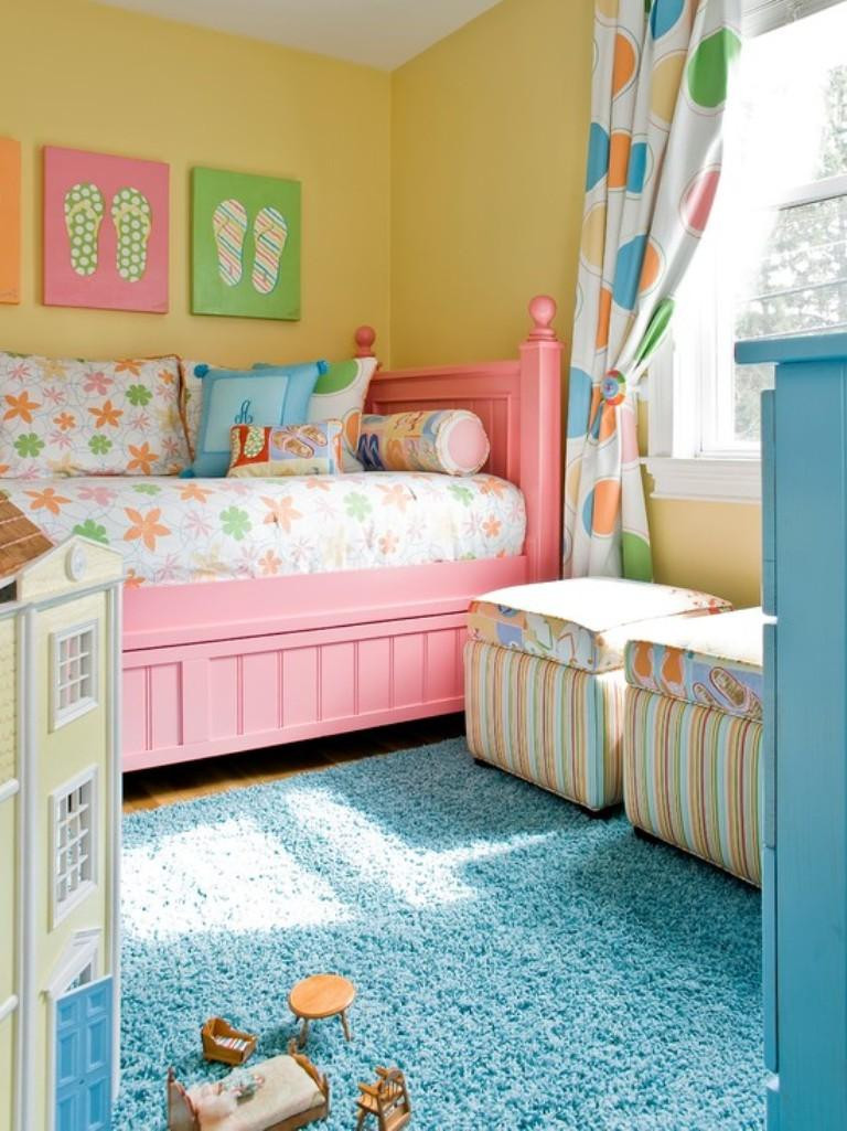 Girls Bedroom Colors
 15 Adorable Pink and Yellow Girl’s Bedroom Ideas Rilane
