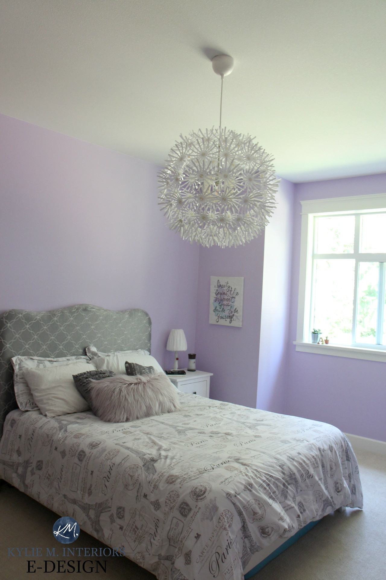 Girls Bedroom Colors
 Best purple paint colour Benjamin Moore Lily Lavender in