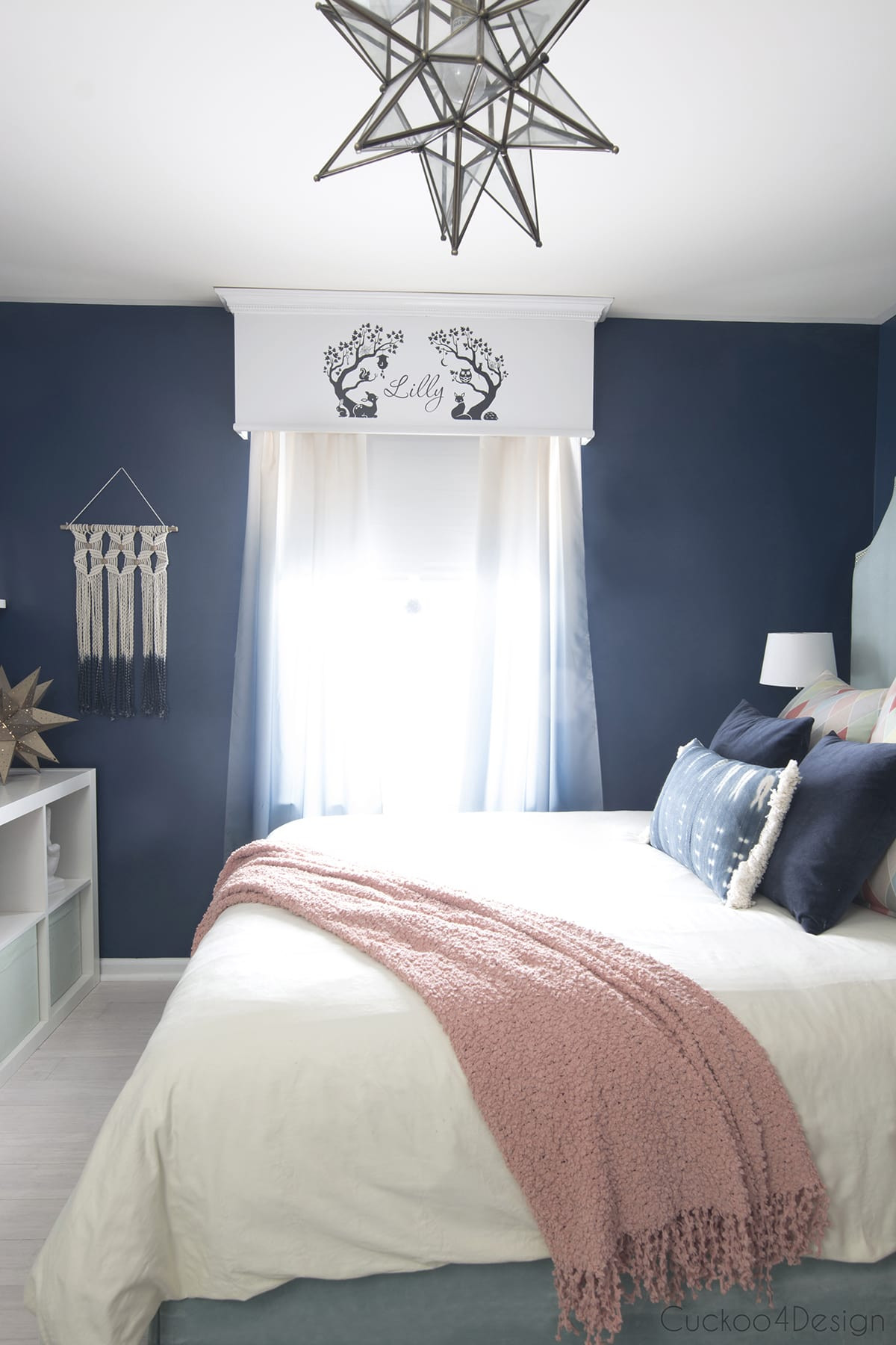 Girls Bedroom Room
 Dark Blue Girls Room