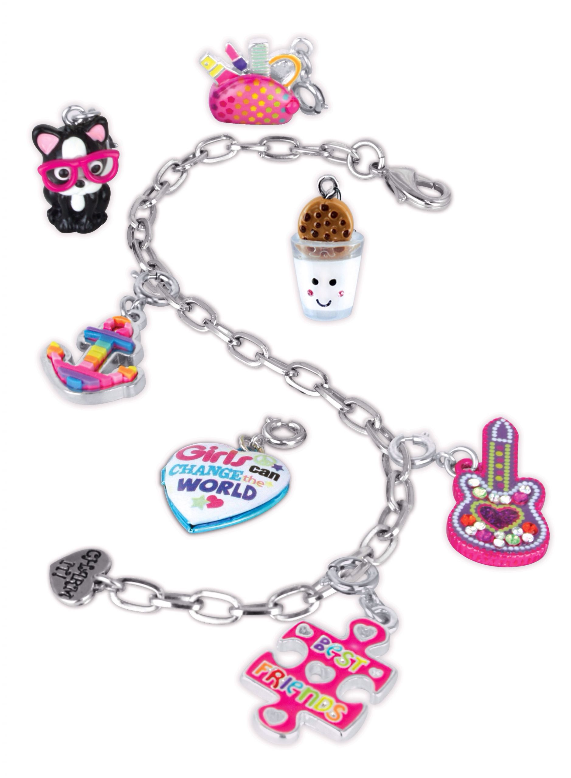 Girls Charm Bracelet
 Little girls jewelry box & CHARM IT first bracelet