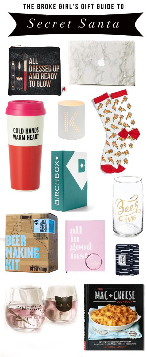 Girls Gift Exchange Ideas
 A Broke Girl s Gift Guide Secret Santa