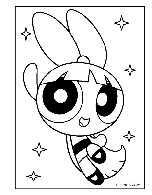 Girls Printable Coloring Pages
 Free Printable Powerpuff Girls Coloring Pages