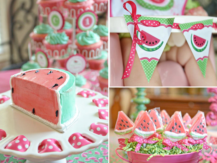 Girls Summer Birthday Party Ideas
 Kara s Party Ideas Watermelon Fruit Summer Girl 1st