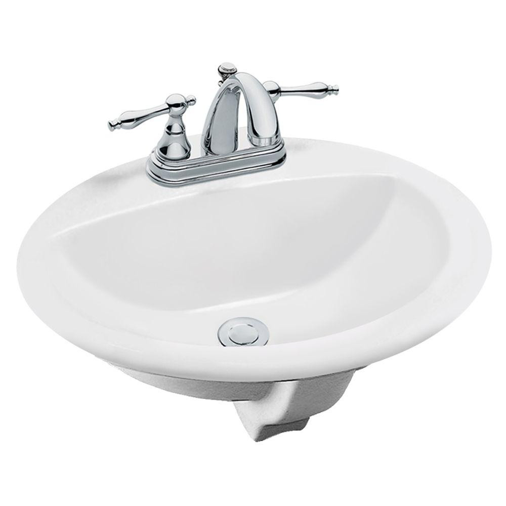 Glacier Bay Bathroom Sinks
 Glacier Bay Aragon Self Rimming Drop In Bathroom Sink in