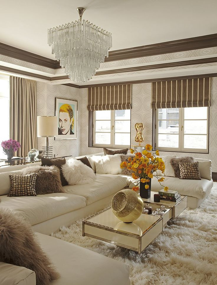 Glamour Living Room Ideas
 The most glam living room livinginstyle A Interior Design