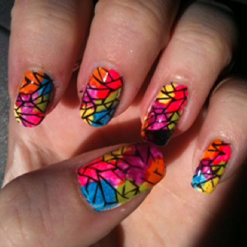 Glass Nail Art
 9 Best Stained Glass Nail Art Designs