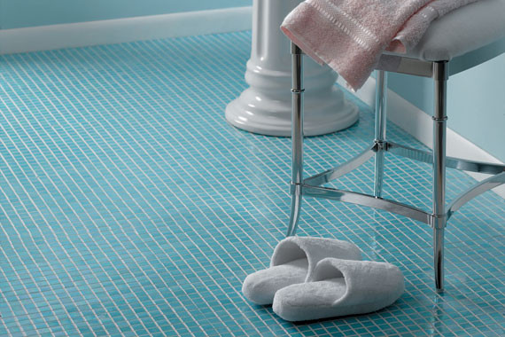 Glass Tile Bathroom Floor
 Glass Tile and Ceramic Tile Bathroom Flooring Unlimited