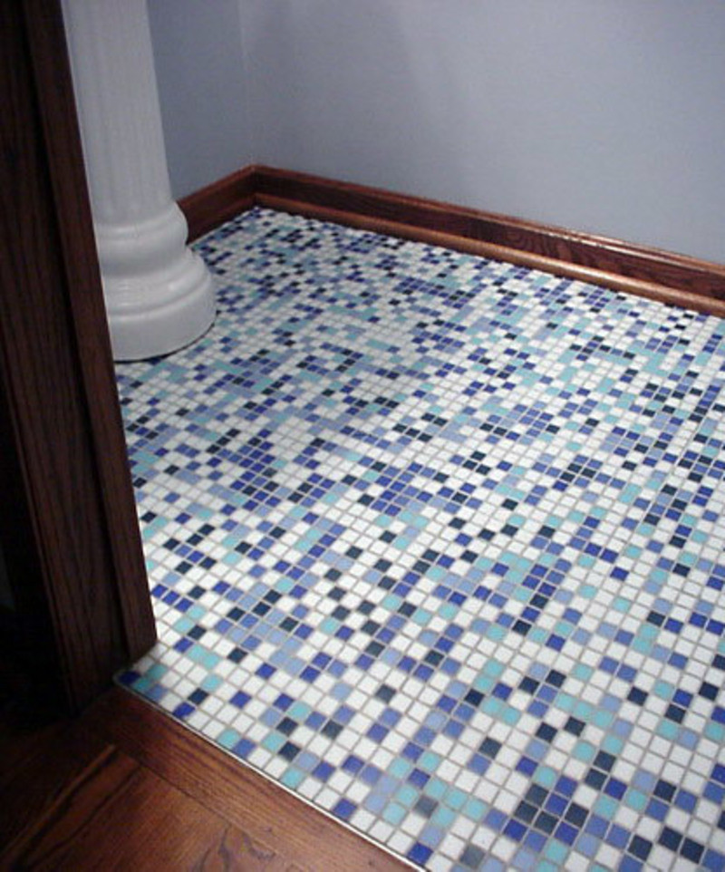 Glass Tile Bathroom Floor
 Mosaic Tile Bathroom s design bookmark