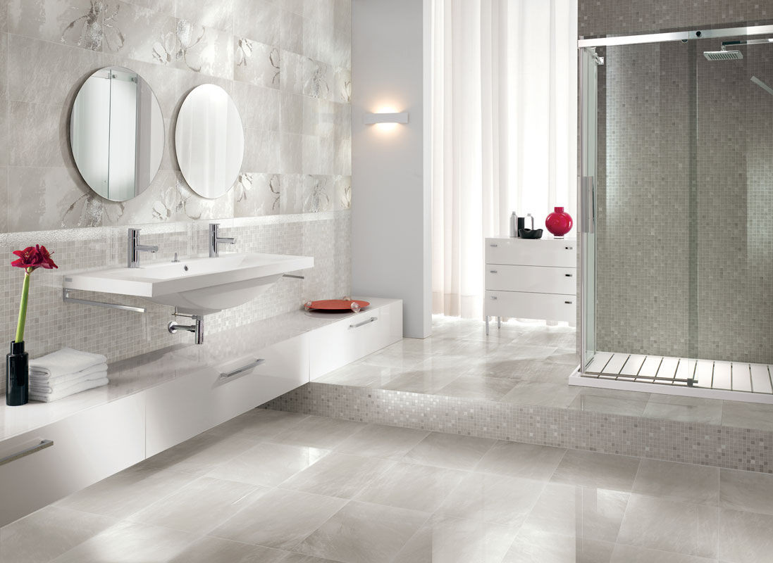 Glass Tile Bathroom Floor
 30 magnificent ideas and pictures decorative bathroom