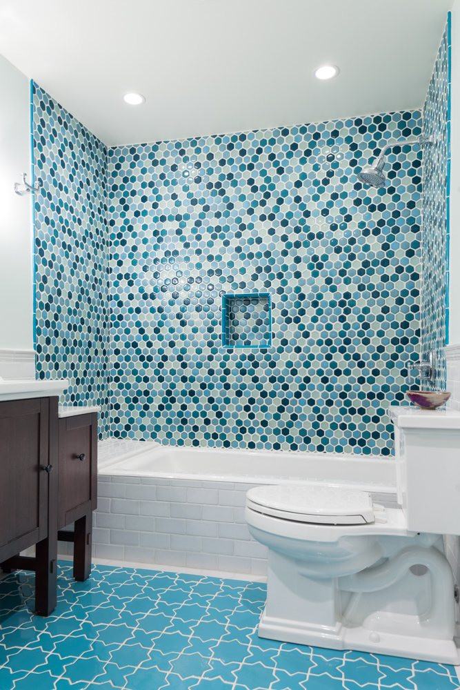 Glass Tile Bathroom Floor
 Tile School Tile vs Glass in the Shower Which e