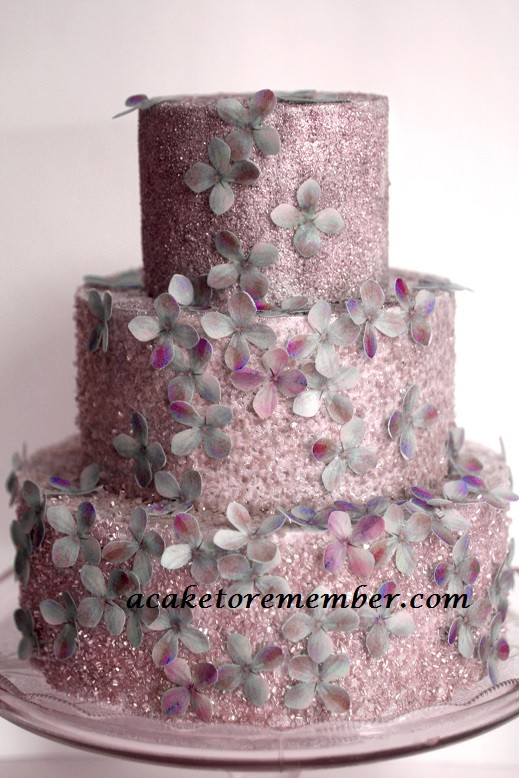 Glitter Birthday Cake
 Glitter and Flowers Cake