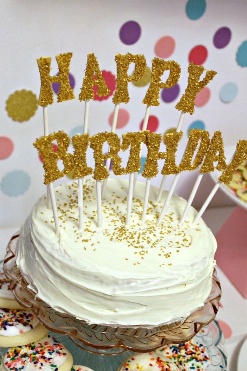 Glitter Birthday Cake
 Mia s First Birthday Party a recap