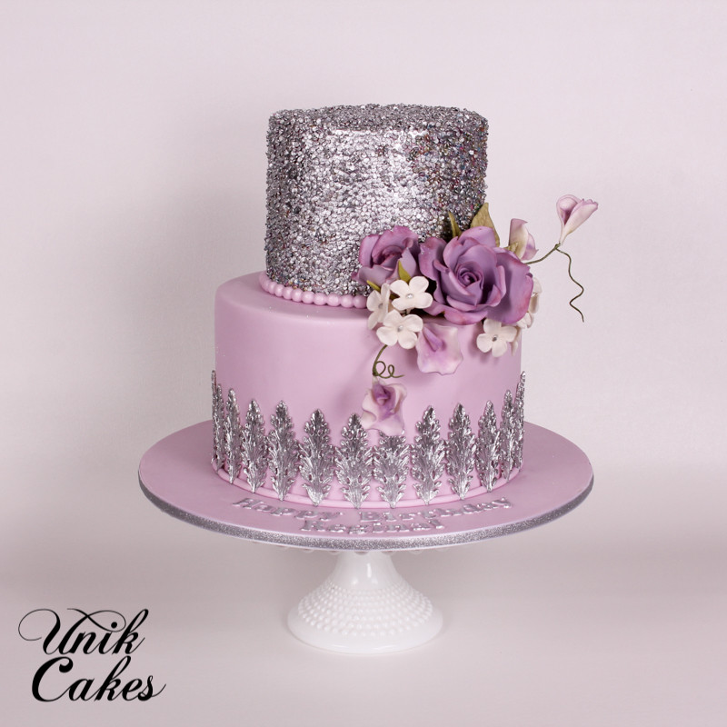 Glitter Birthday Cake
 Unik Cakes Wedding & Speciality Cakes