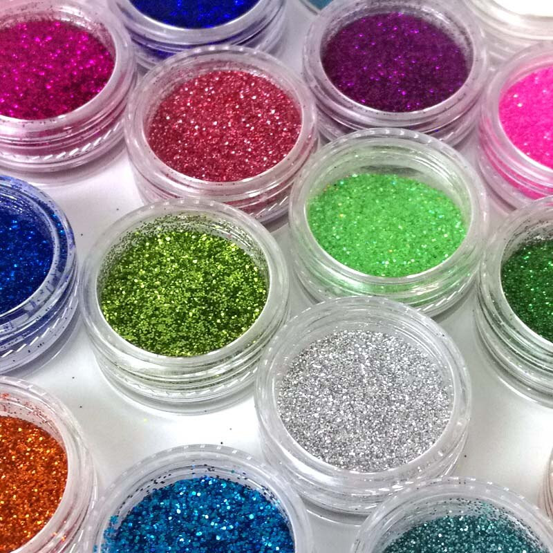 Glitter Dust For Nails
 24 Color Holographic Powder Nail Glitter Powder Dust