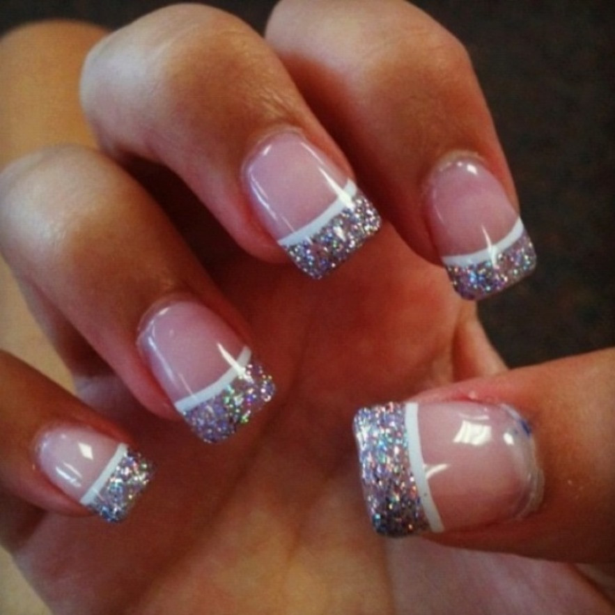 Glitter Tip Nails
 Glitter Nails