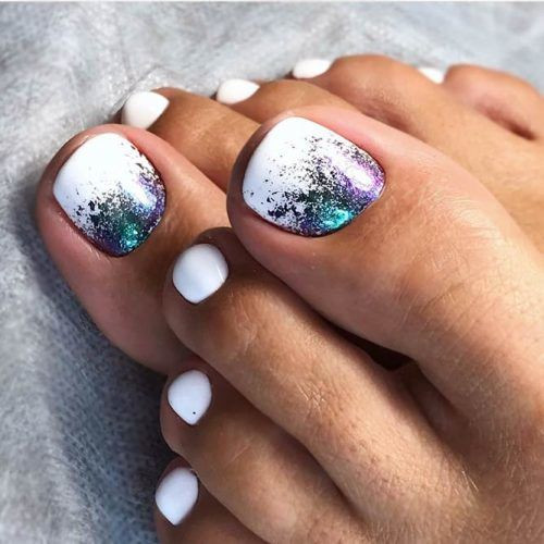 Glitter Toe Nail Designs
 48 Toe Nail Designs To Keep Up With Trends