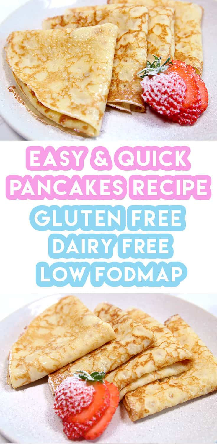 Gluten And Dairy Free Pancakes
 Gluten Free Pancakes Recipe dairy free and low FODMAP