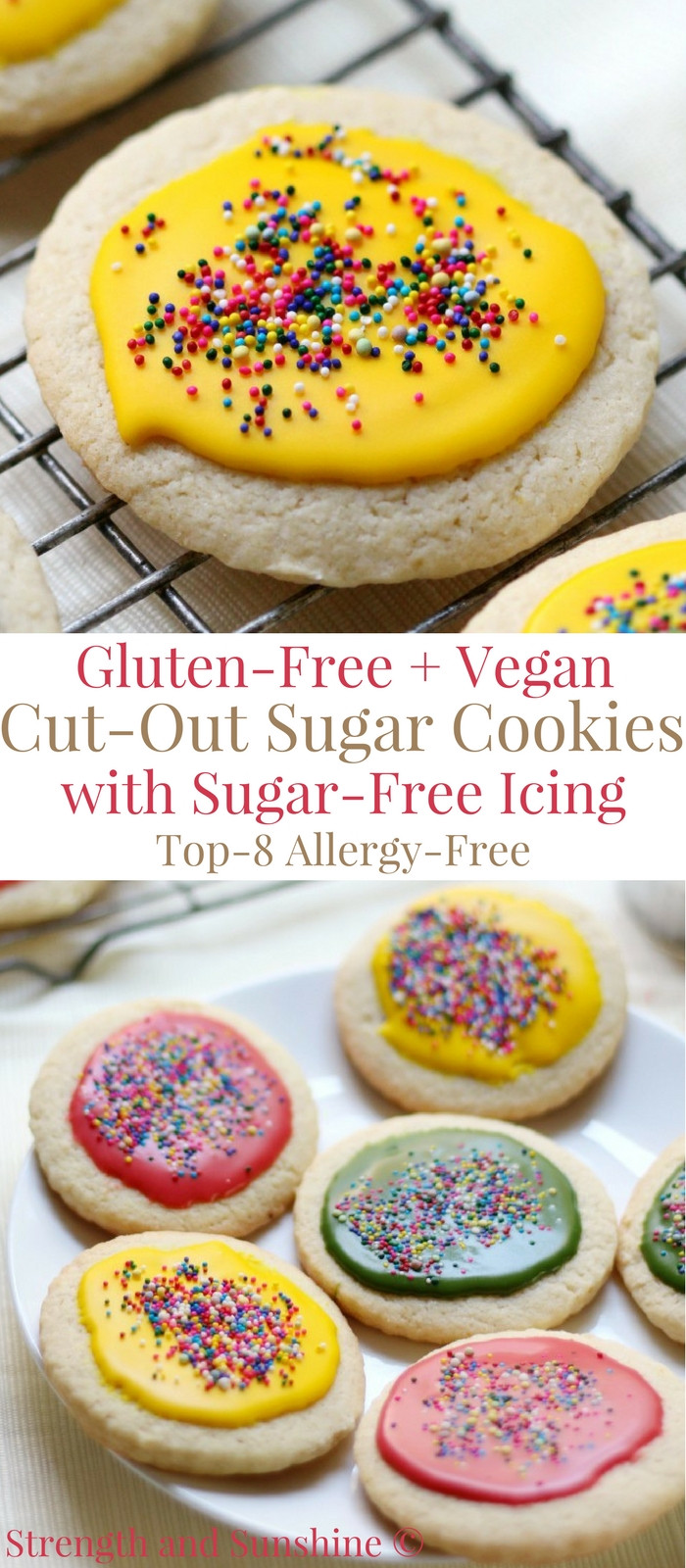 Gluten And Sugar Free Cookies
 Gluten Free Vegan Cut Out Sugar Cookies with Sugar Free