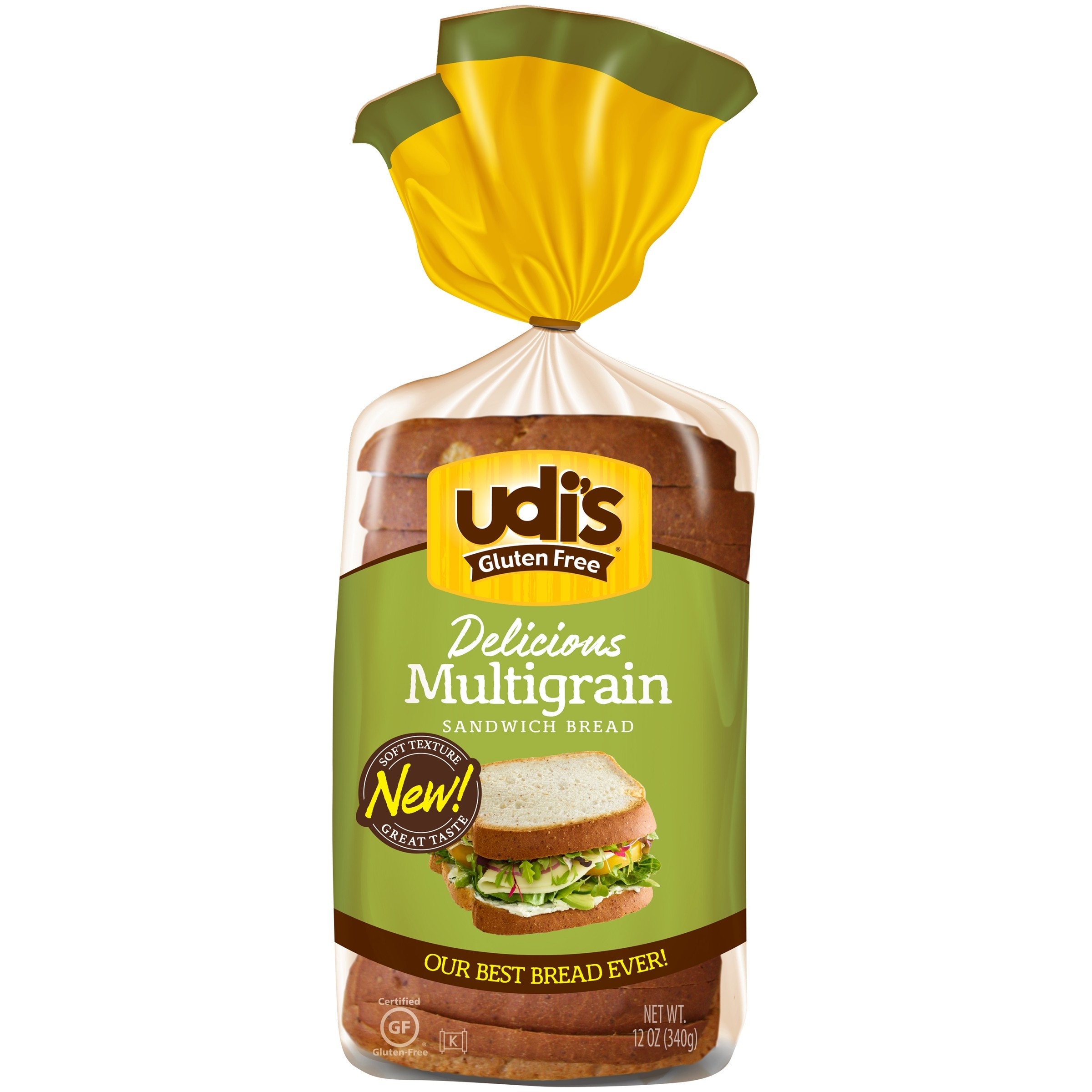 Gluten Free Multigrain Bread
 Udi s Delicious Gluten Free MultiGrain Sandwich Bread 12 Oz