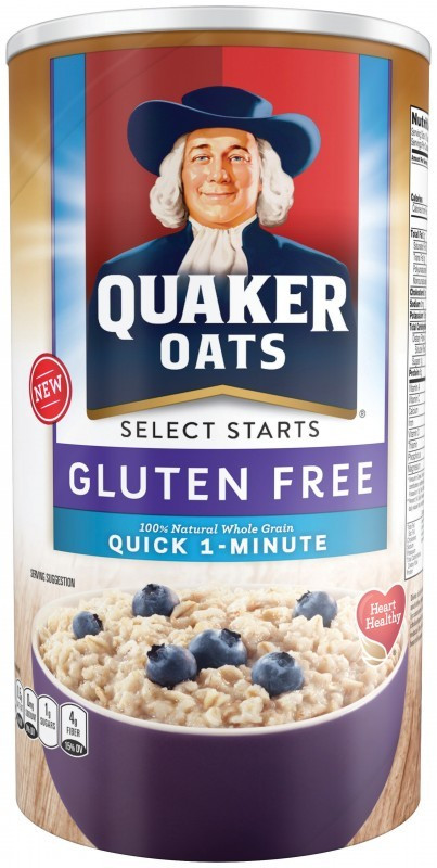 Gluten Free Quick Oats
 Quaker Oats Gluten Free Oatmeal Launches Nationwide in