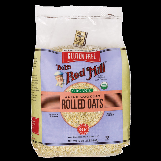 Gluten Free Quick Oats
 Bob s Red Mill Gluten Free Organic Quick Cooking Rolled