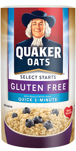 Gluten Free Quick Oats
 Product Hot Cereals Quaker Gluten Free 1 Minute