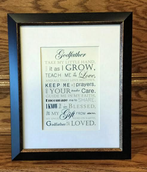 Godfather Gift Ideas For Christening
 Godfather Gift Baptism Gift for Godparents by