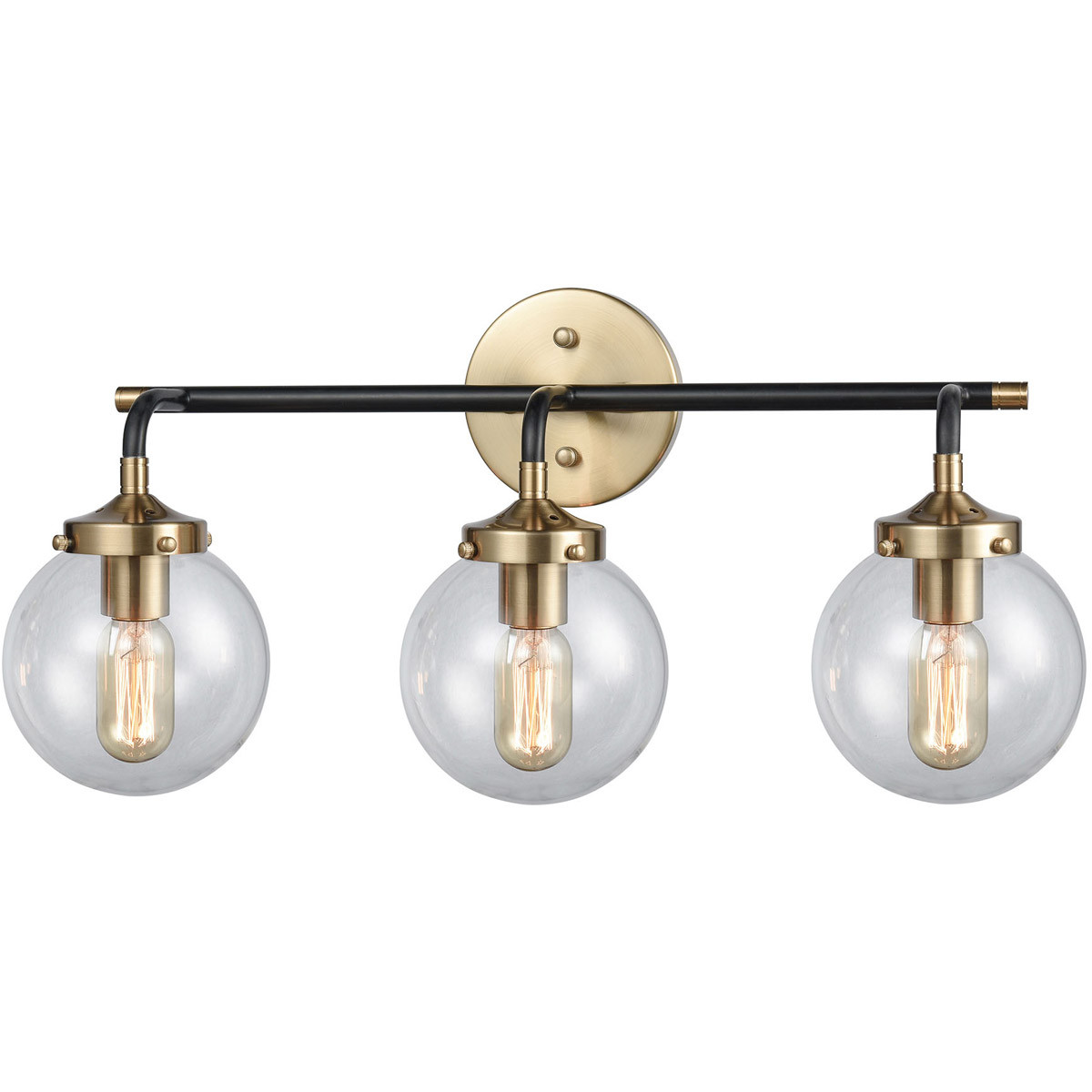 Gold Bathroom Light Fixtures
 Bathroom Vanity 3 Light Fixtures With Matte Black and