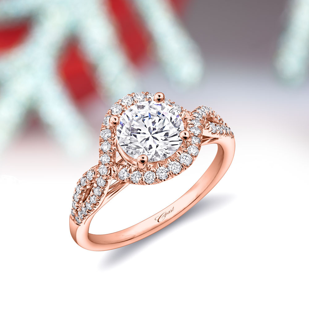 Gold Diamond Engagement Ring
 Coast Diamond Engagement Ring of the Week