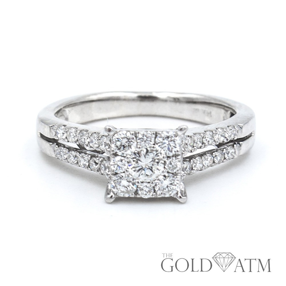 Gold Diamond Engagement Ring
 14K White Gold Diamond Engagement Ring from Zales The