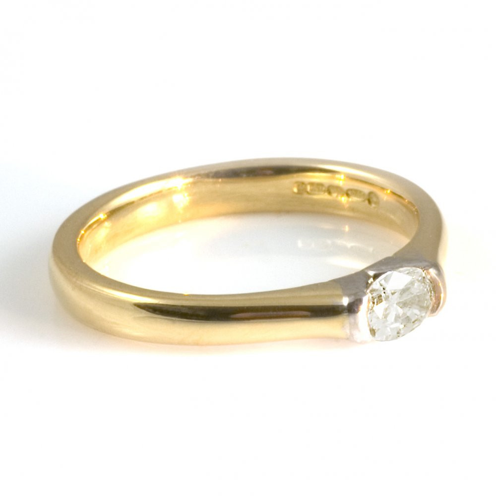 Gold Diamond Engagement Ring
 18ct Yellow Gold Diamond Engagement Ring from Wrights