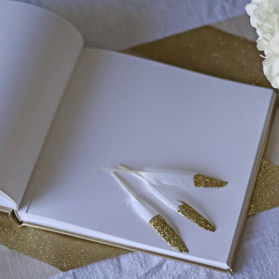 Gold Guest Book Wedding
 gold wedding guest book by the wedding of my dreams
