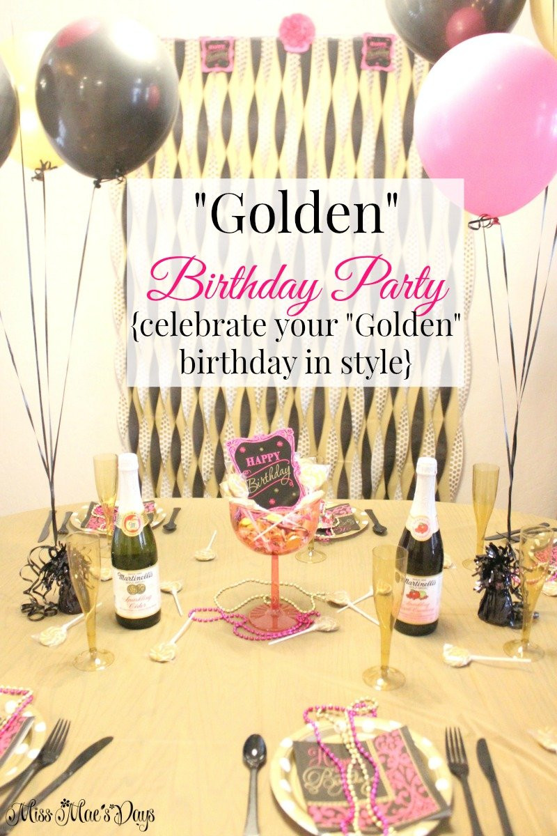 Golden Birthday Decorations
 Hollywood Themed "Golden" Birthday Party