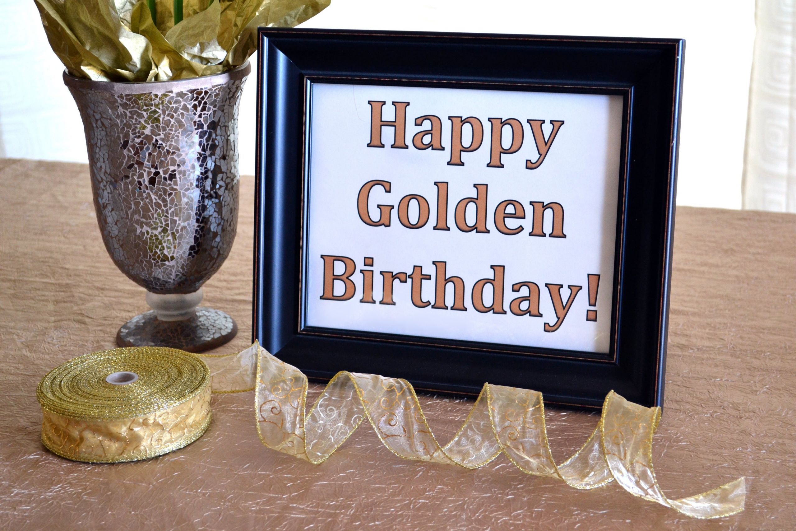 Golden Birthday Decorations
 Ideas for a Golden Birthday Party with