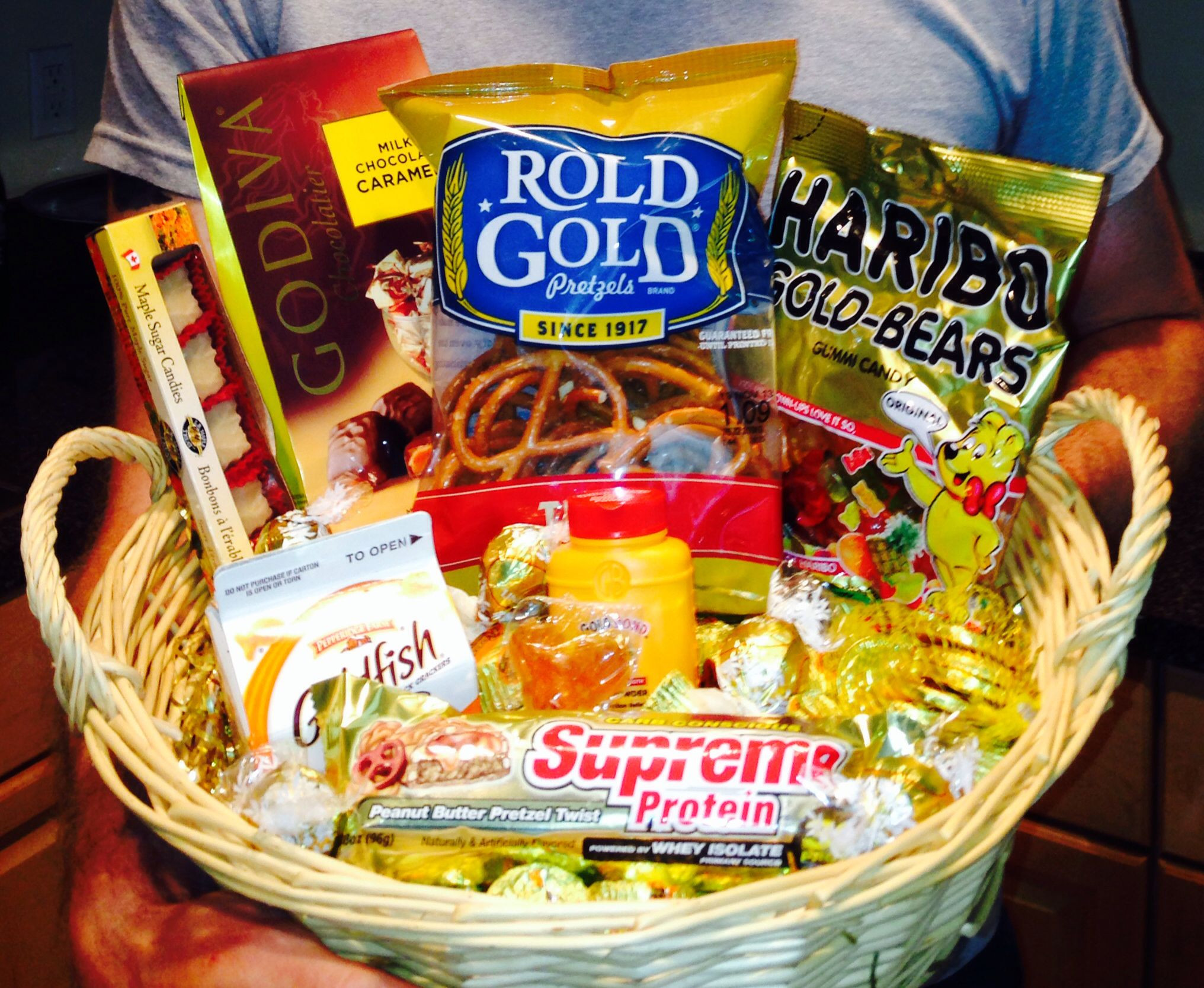 Golden Birthday Gift Ideas For Him
 Basket of "gold" for a Golden Birthday t when you turn