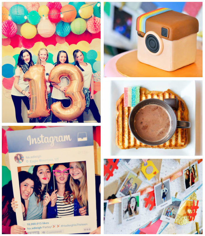 Good 13Th Birthday Party Ideas
 Kara s Party Ideas Glam Instagram Themed 13th Birthday Party