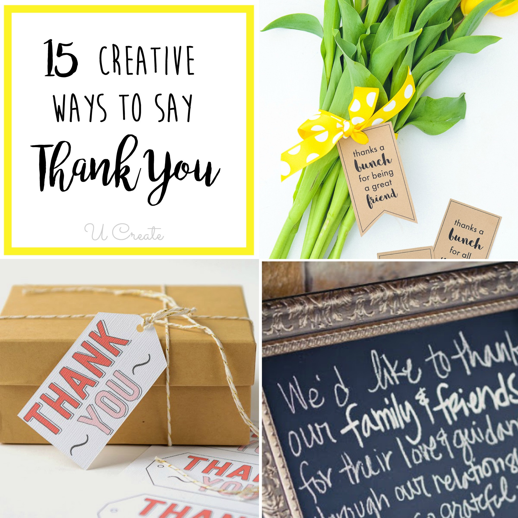 Good Thank You Gift Ideas
 15 Creative Ways to Say Thank You