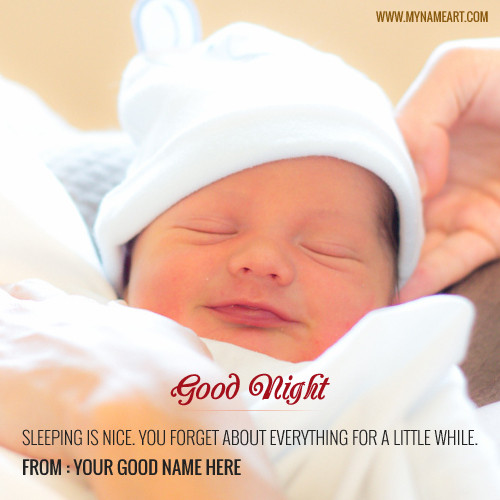 Goodnight Baby Quotes
 Good Night Greetings cards Maker