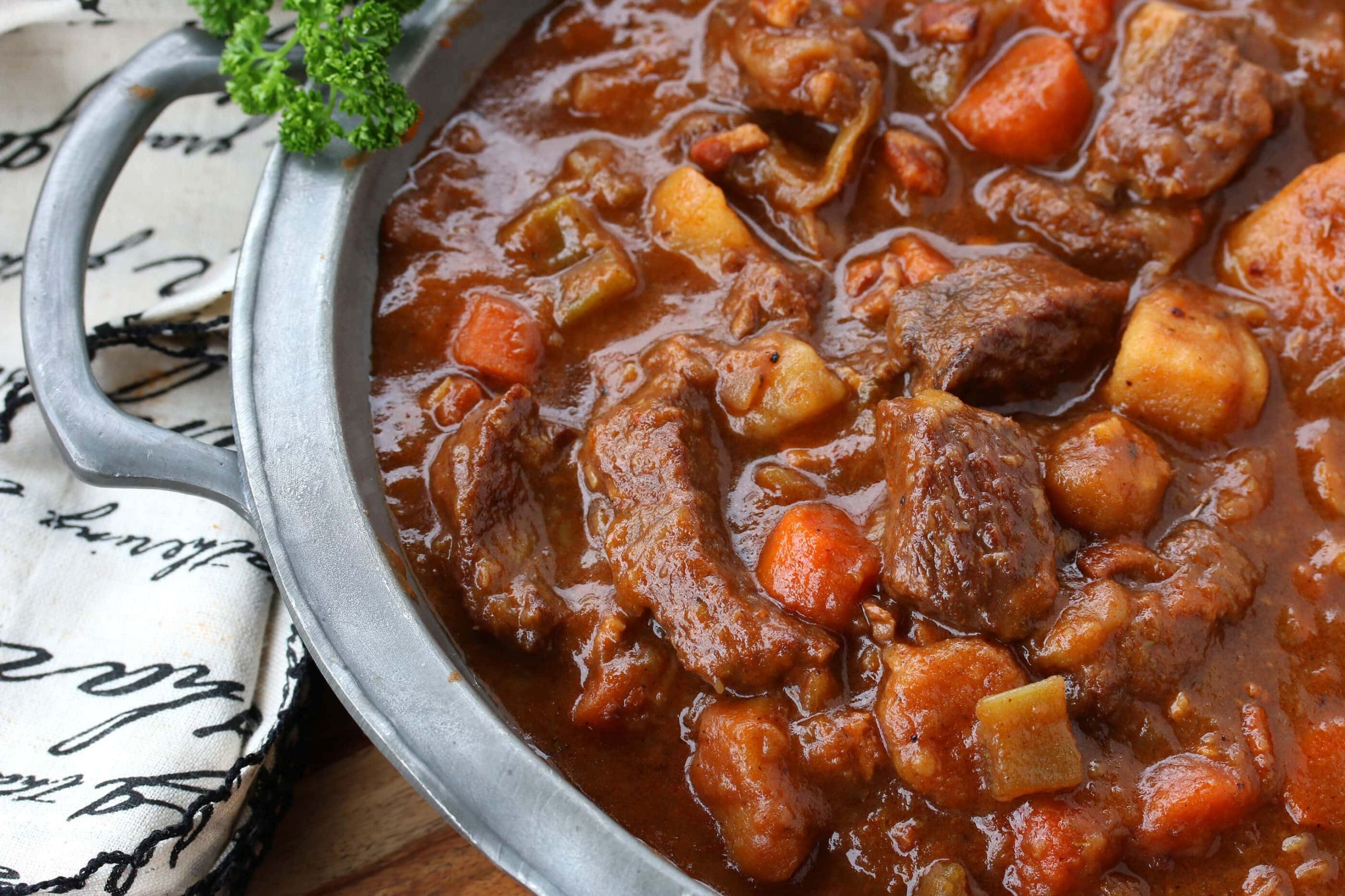 Gourmet Beef Stew
 Traditional Irish Beef & Guinness Stew Stovetop or Slow