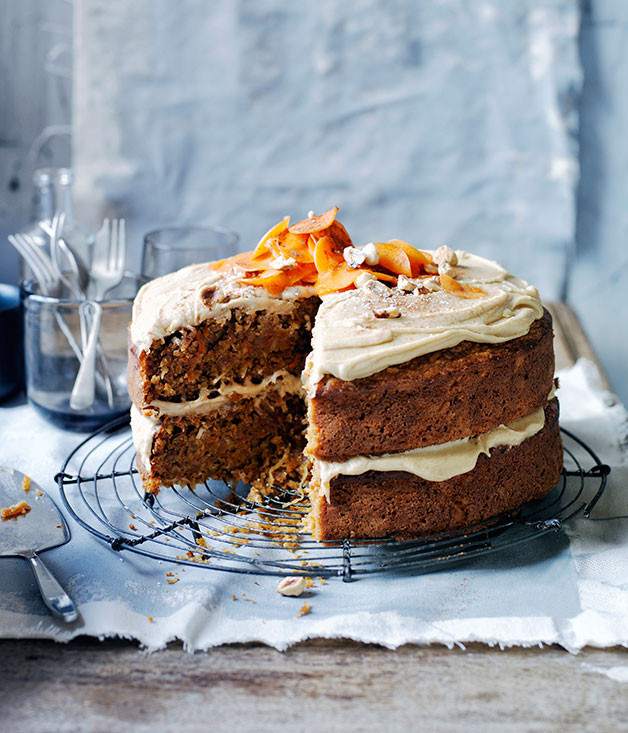 Gourmet Carrot Cake Recipe
 Ginger carrot cake with salted butterscotch frosting