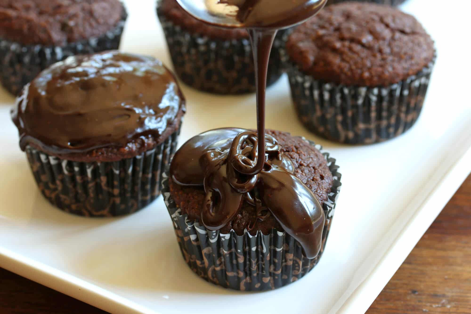 Gourmet Chocolate Cupcakes Recipe
 Mega Healthy Triple Chocolate Cupcakes The Daring Gourmet