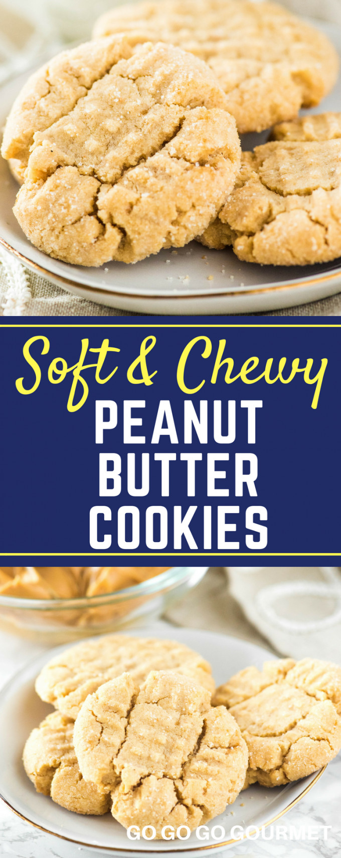 Gourmet Peanut Butter Cookies
 Easy Soft and Chewy Peanut Butter Cookies Go Go Go Gourmet