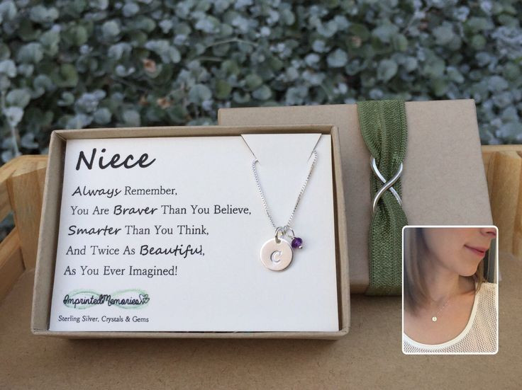 Graduation Gift Ideas For Niece
 Gifts for Niece Birthstone Niece jewelry Sterling