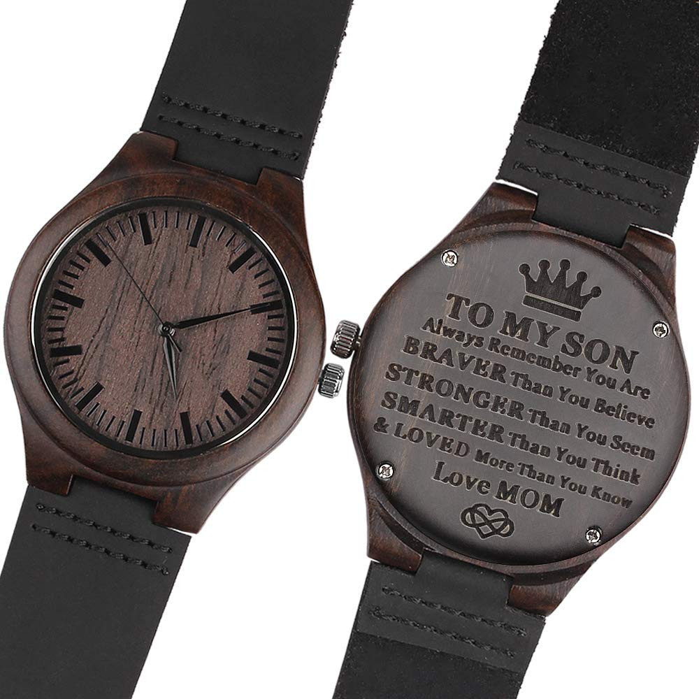 Graduation Gift Ideas For Son
 Engraved Watches for Son Engraved"to My Son Love Mom