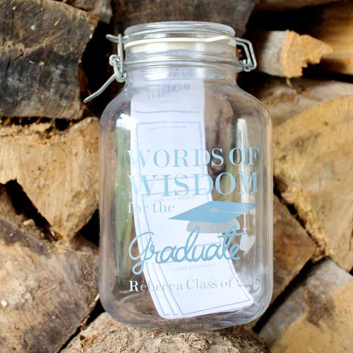 Graduation Party Advice Ideas
 Graduation Party Ideas Advice Jar The Country Chic Cottage