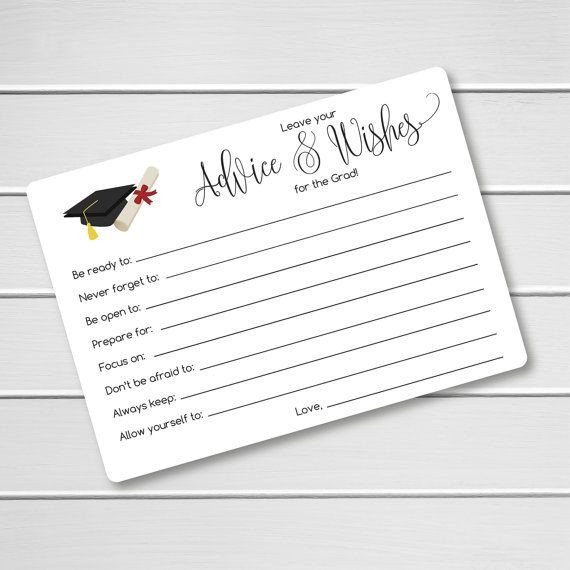 Graduation Party Advice Ideas
 Graduate Advice Cards 20 pk Advice Cards for the New