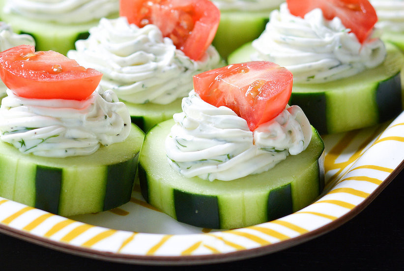 Graduation Party Appetizer Ideas
 Dilly Cucumber Bites