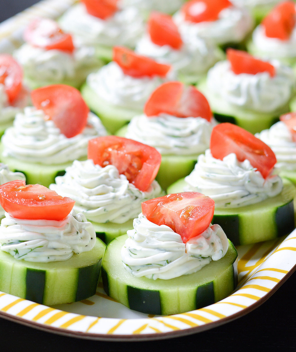 Graduation Party Appetizer Ideas
 Dilly Cucumber Bites