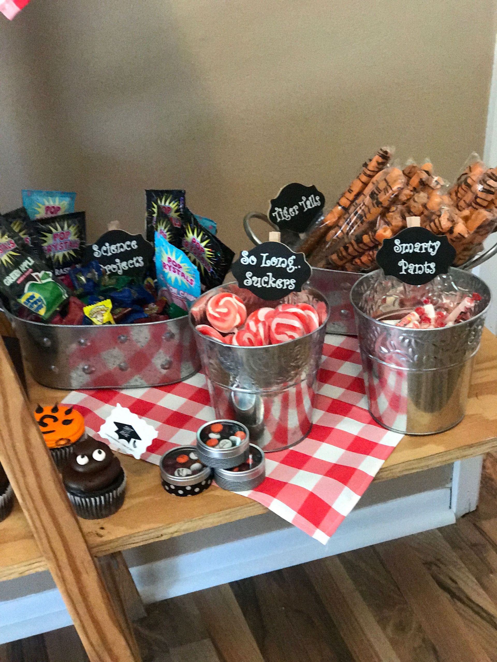 Graduation Party Candy Ideas
 Graduation party candy buffet suggestions I tried to